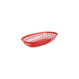 Canastilla Oval Roja en Polipropileno Isbw PLBK938R