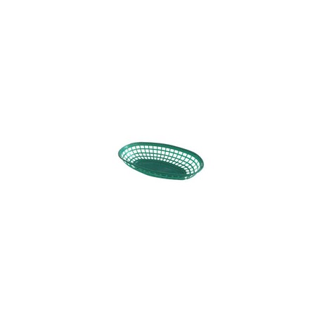 Canastilla Oval Verde en Polipropileno 9-3/8 pg Isbw PLBK938G