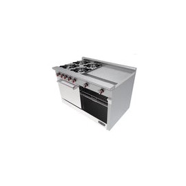 Estufa con 4 quemadores, horno y plancha CG-41 PD