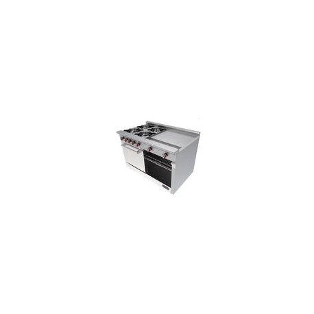 Estufa con 4 quemadores, horno y plancha CG-41 PD