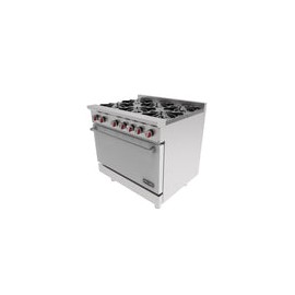 Estufa con 6 quemadores y horno CG-61