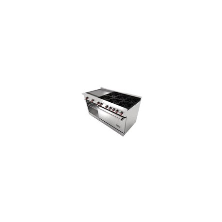 Estufa con 6 quemadores, horno y plancha CG-61PD