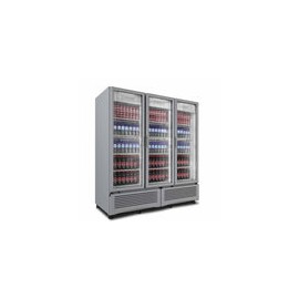 Imbera G372 1023871 Refrigerador Vertical 3 Puertas Cristal Luz Led 115V. 1/3 HP