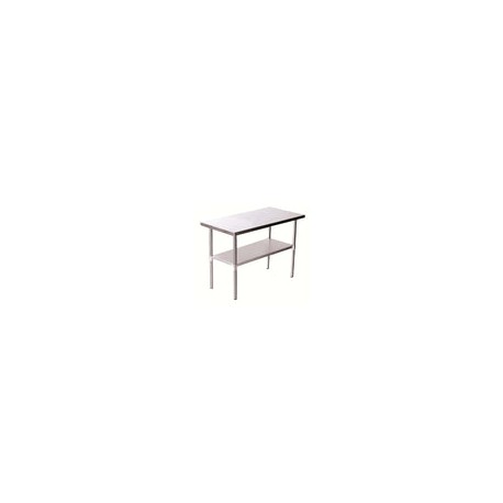 Imbera Protek 1024006 Mesa Acero Inoxidable 24 x 48 Con Entrepaño