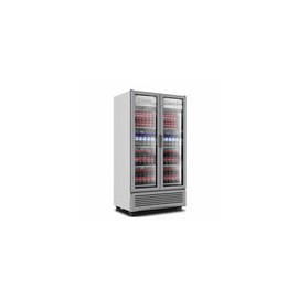 Imbera VRD26 1023540 Refrigerador Vertical 2 Puertass Cristal Luz Led 115V. 3/8 HP