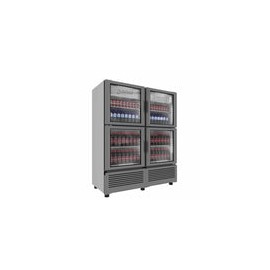 Imbera VRQ35 1023530 Refrigerador Vertical 4 Puertas  Cristal Luz Led 115V. 3/8 HP