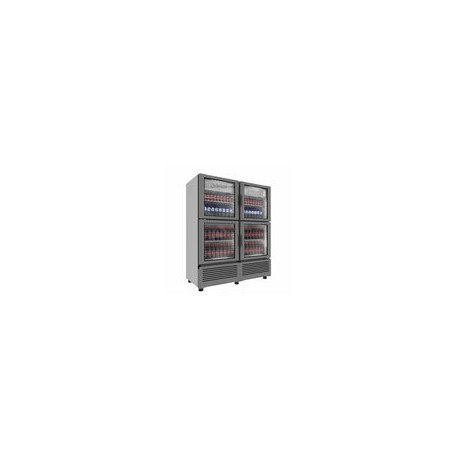 Imbera VRQ35 1023530 Refrigerador Vertical 4 Puertas  Cristal Luz Led 115V. 3/8 HP