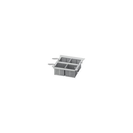 Kit 4 cestas de porción 1/6 GN perforadas + bastidor de cestas modelo 2-XS Rational 60.75.300