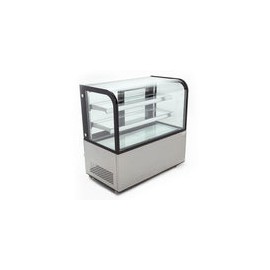 Migsa ARC-370Y Vitrina Exhibidora Refrigerada de Piso con Cristal Curvo