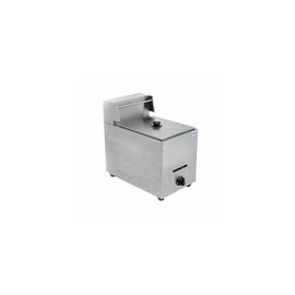 Migsa BN-71 Freidora a Gas de Acero Inoxidable con 1 Tina Desmontable de 6 Litros
