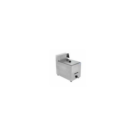 Migsa BN-71 Freidora a Gas de Acero Inoxidable con 1 Tina Desmontable de 6 Litros