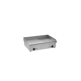 Migsa BN-822B Plancha Grill Mitad Lisa y Mitad Acanalada 73.5 x 53 cm 2 Termostatos Teriyaki Teppanyaki
