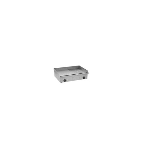Migsa BN-822B Plancha Grill Mitad Lisa y Mitad Acanalada 73.5 x 53 cm 2 Termostatos Teriyaki Teppanyaki