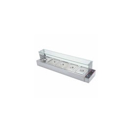 Migsa BN-B24 Baño Maria de 5 Insertos Medios de 10 cm de Profundidad 115V