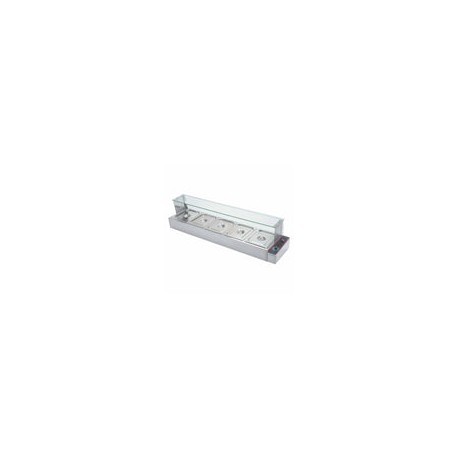 Migsa BN-B24 Baño Maria de 5 Insertos Medios de 10 cm de Profundidad 115V