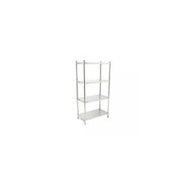 Migsa BN-R02/120 Anaquel Liso de Acero Inoxidable con 4 Entrepaños 120 x 50 x 180 cm