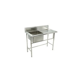 Migsa BN-S09 Fregadero Sencillo de Acero Inoxidable con Borde Perimetral 110 x 61 x 80 cm