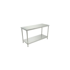 Migsa BN-W03/150 Mesa de Trabajo Tipo Isla de Acero Inoxidable con Entrepaño 1.50 Metros
