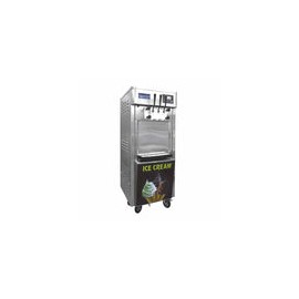 Migsa BQL-825E-P Maquina de Helado Suave de Piso Sistema Nocturno 1800 W Acero Inoxidable 3 sabores