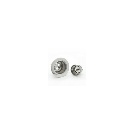 Migsa BX-R4 Contra de Canasta de 1 1/2" (3.8 cm) de Acero Inoxidable con Tubo de Salida de Bronce