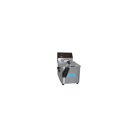 Migsa CKEF1LTS8 Freidora Electrica de Acero Inoxidable 1 Tina de 8 Litros 127V