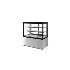 Migsa GN-900R2 Vitrina Exhibidora de Cristal Recto Acero Inox