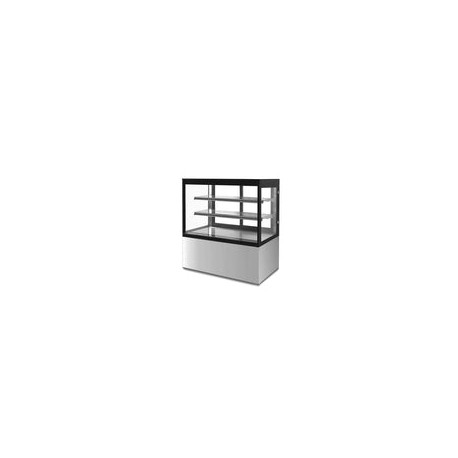 Migsa GN-900R2 Vitrina Exhibidora de Cristal Recto Acero Inox