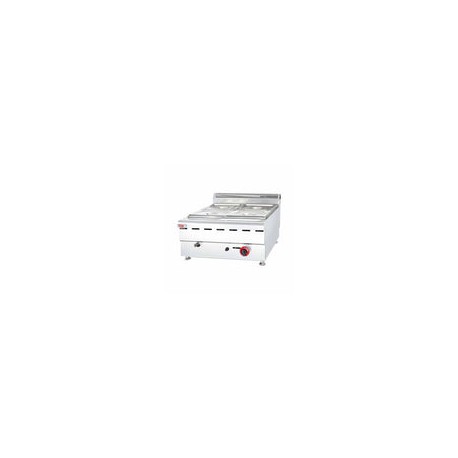Migsa HGF-609 Baño María Modular de 4 Tinas a Gas 2 Quemadores