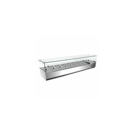 Migsa RT-1800L Vitrina Exhibidora Refrigerada de Sobre Mesa para Ensaladas y Pizza
