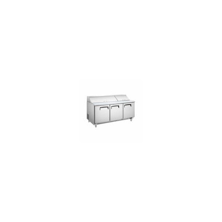 Migsa SCL-3 Mesa Fria para Ensaladas de 3 Puertas 510 lts