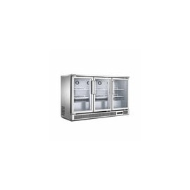 Migsa SG380 Refrigerador Back Bar de 3 Puertas de Cristal 380 lts