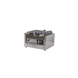 Migsa WTG-1 Wafflera en forma de taiyaky, forma cono para rellenar 3 piezas