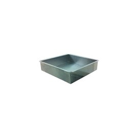 Molde inoxidable rectangular para pastel 28X38X6 Bak MPAR28